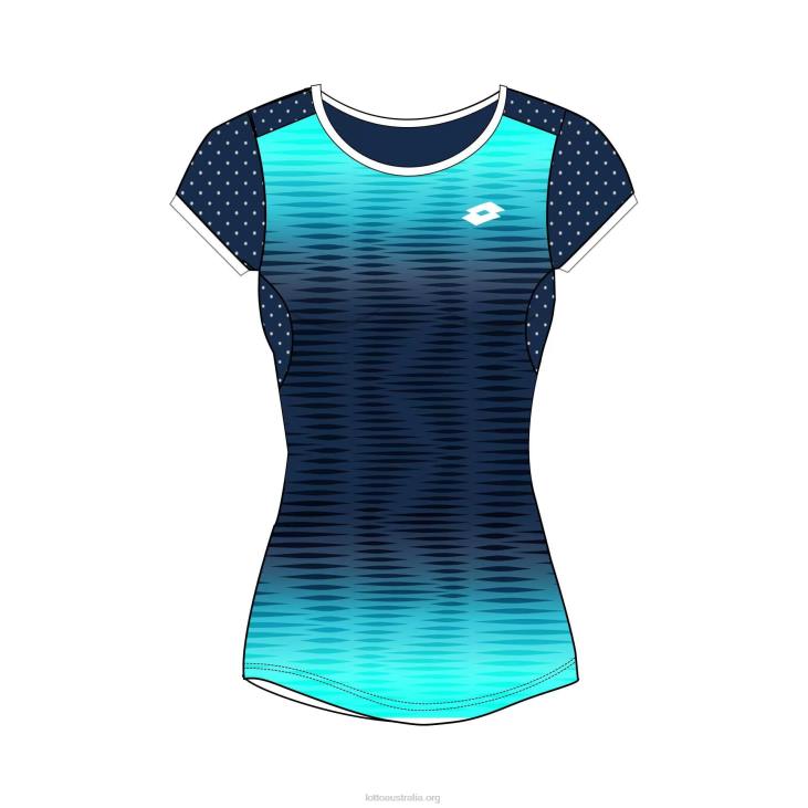 Kids Lotto 204N1164 Blue Atoll/Navy Blue Top G IV Tee 2