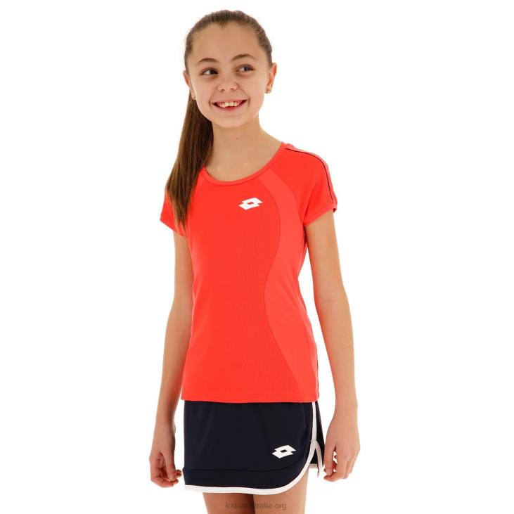 Kids Lotto 204N1169 Red Fluo Squadra G Tee Pl