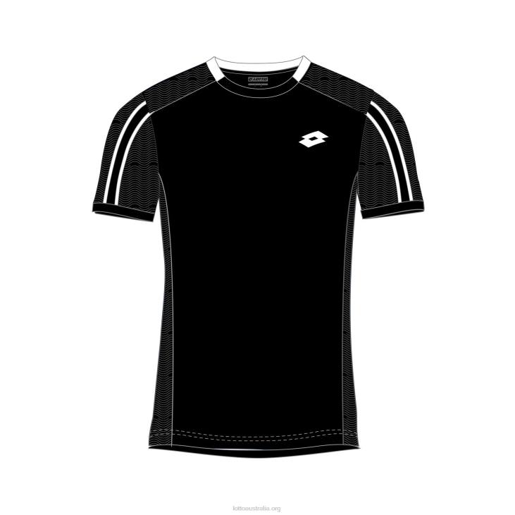 Kids Lotto 204N1173 All Black Squadra B II Tee Pl