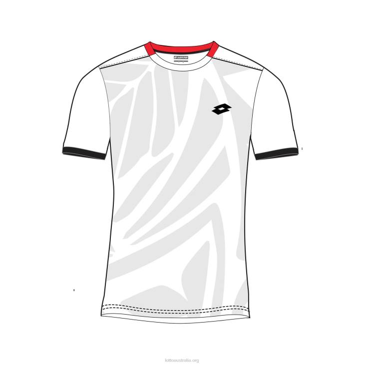 Kids Lotto 204N1180 Bright White/Glacier Gray Top Ten B III Tee Prt2 Pl