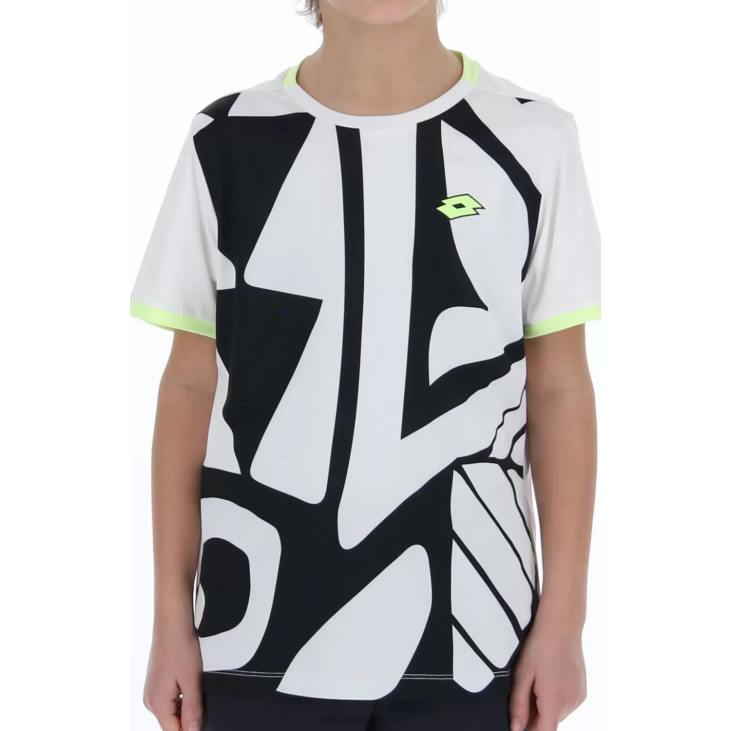Kids Lotto 204N1185 Bright White Top Ten B III Tee Prt2 Pl
