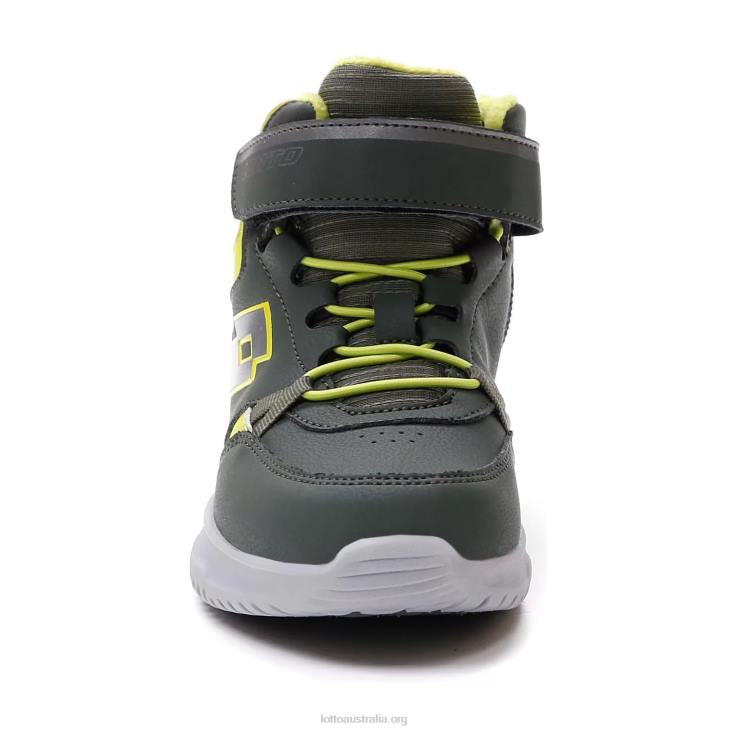 Kids Lotto 204N1054 Thyme Dk Green/Gravity Titan/All Black Fuga Amf Mid Cl Sl
