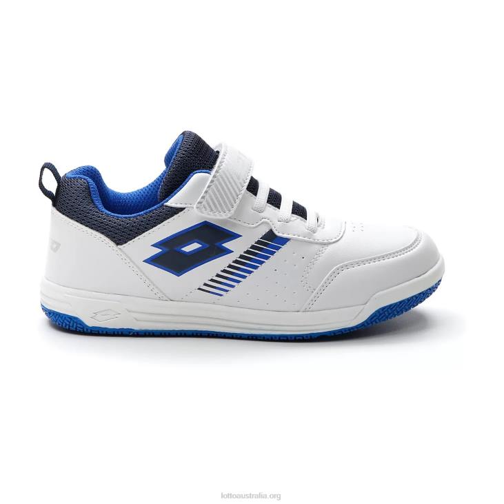 Kids Lotto 204N1076 White/Dress Blue/Pacific Blue Set Ace Amf Xviii Cl S