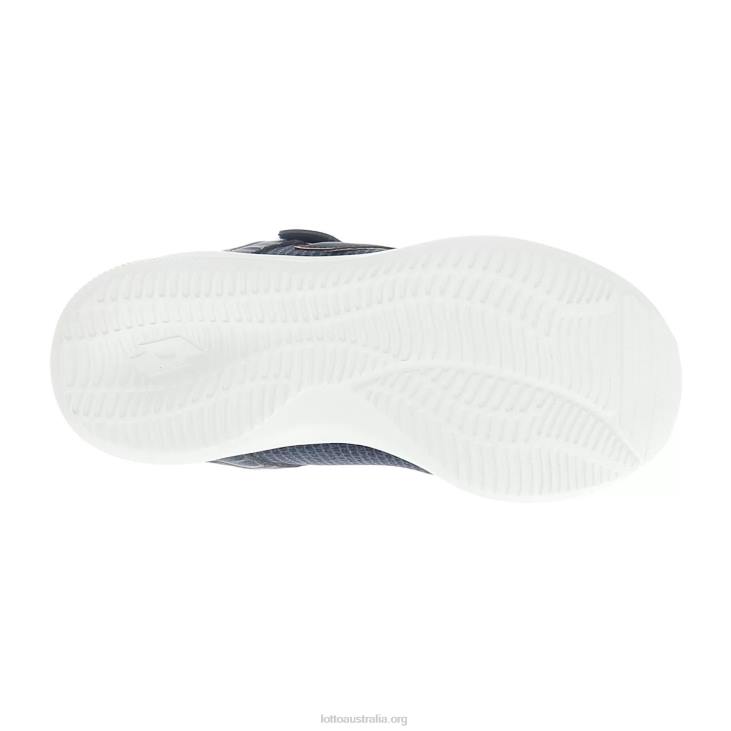 Kids Lotto 204N1087 Dress Blue/All Black/Rust Orange Evolite Amf III Mlg Cl S