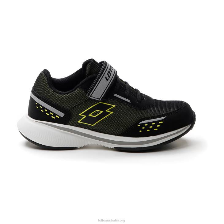 Kids Lotto 204N1094 All Black/Acacia Green Speedevo 600 Amf II Cl S