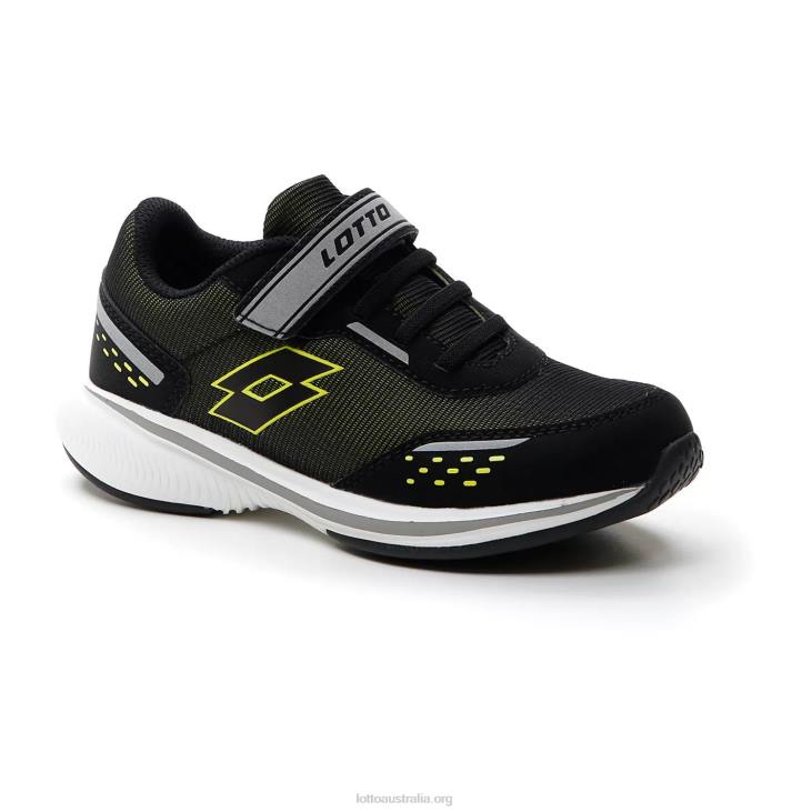 Kids Lotto 204N1094 All Black/Acacia Green Speedevo 600 Amf II Cl S