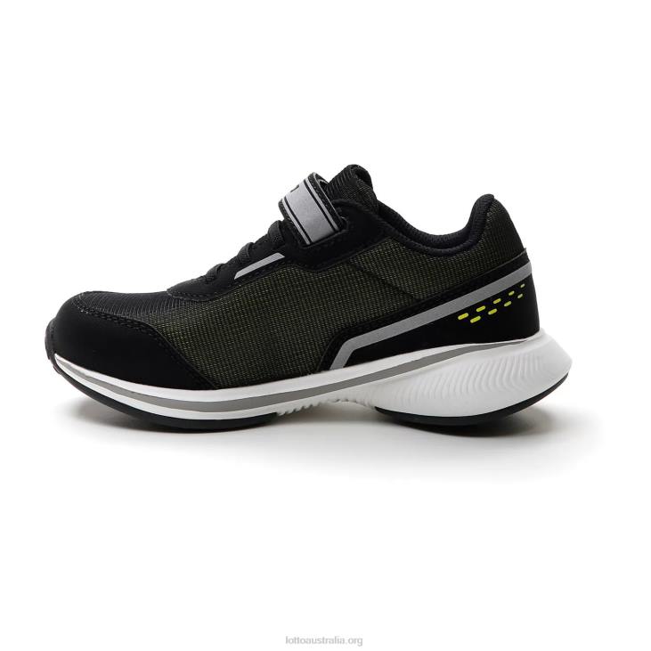 Kids Lotto 204N1094 All Black/Acacia Green Speedevo 600 Amf II Cl S