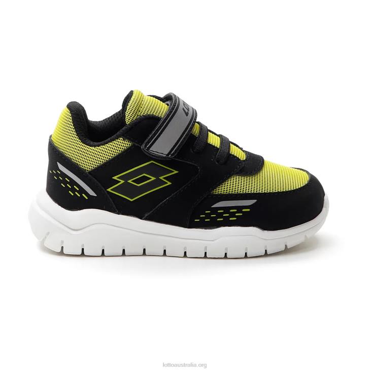 Kids Lotto 204N1096 All Black/Acacia Green Spacelite Amf 2 II Inf S