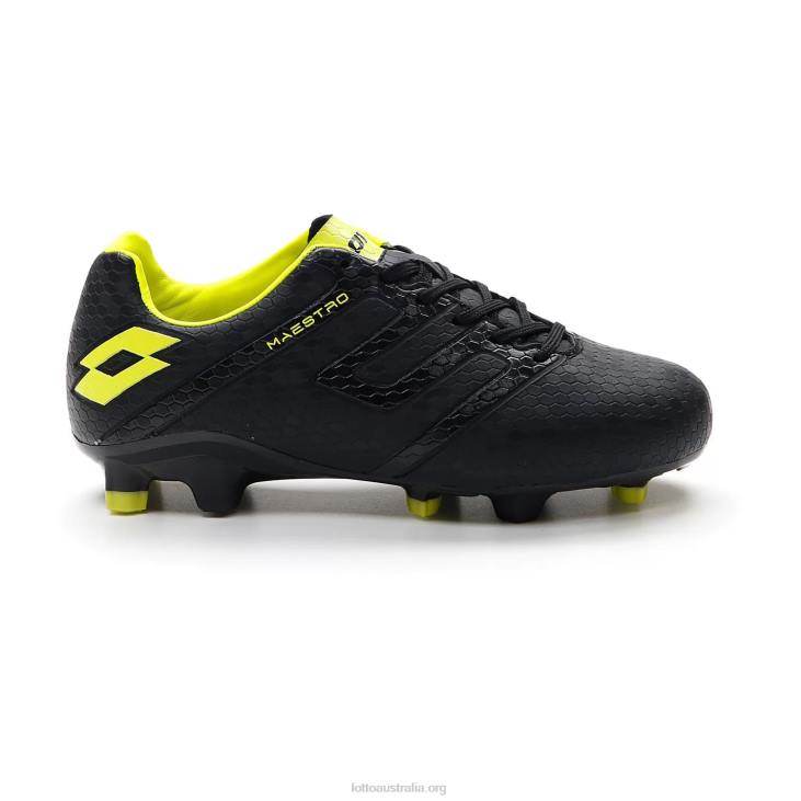 Kids Lotto 204N1103 All Black/Acacia Green Maestro 700 IV Fg Jr