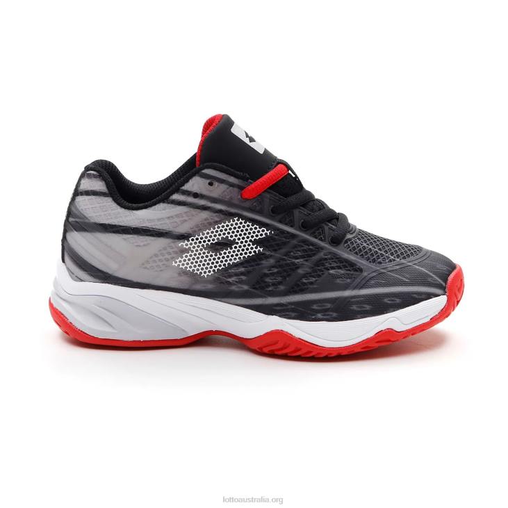 Kids Lotto 204N1128 All Black/All White/Flame Red Mirage 300 Alr Jr