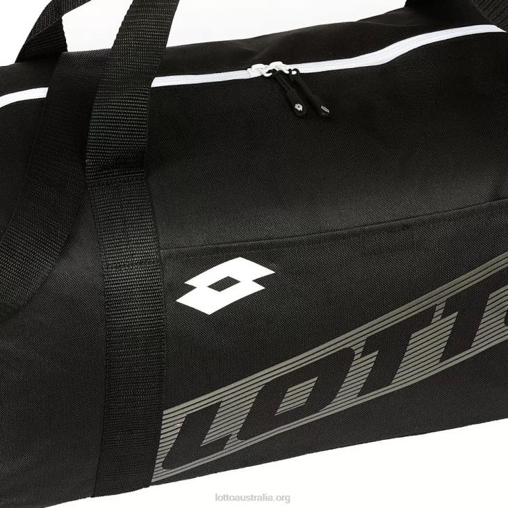 Men Lotto 204N649 All Black/Light Asphalt Bag Gym S