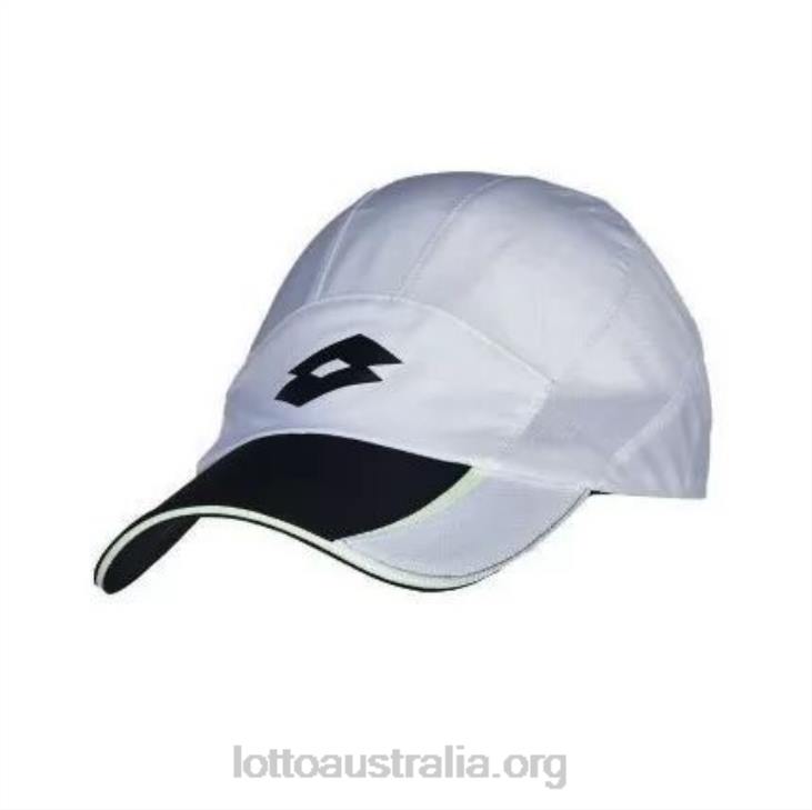 Men Lotto 204N666 Bright White/All Black Tennis Cap
