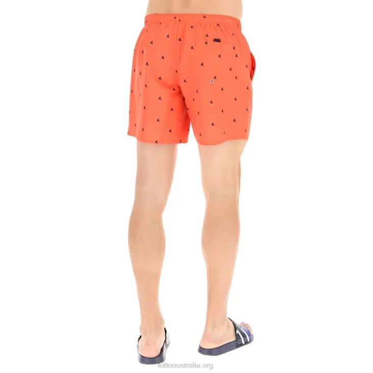 Men Lotto 204N630 Hot Coral Short Beach Sail