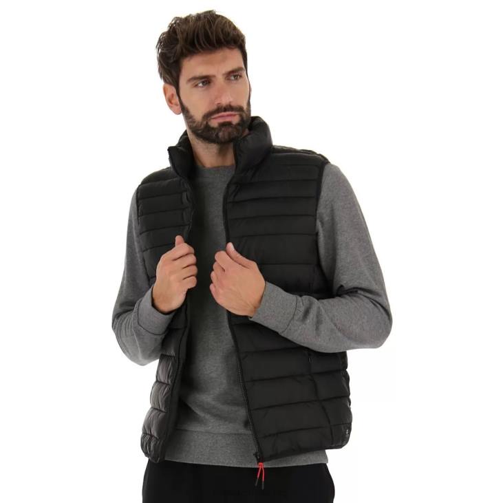 Men Lotto 204N540 All Black Gilet Cortina III Pad Pl