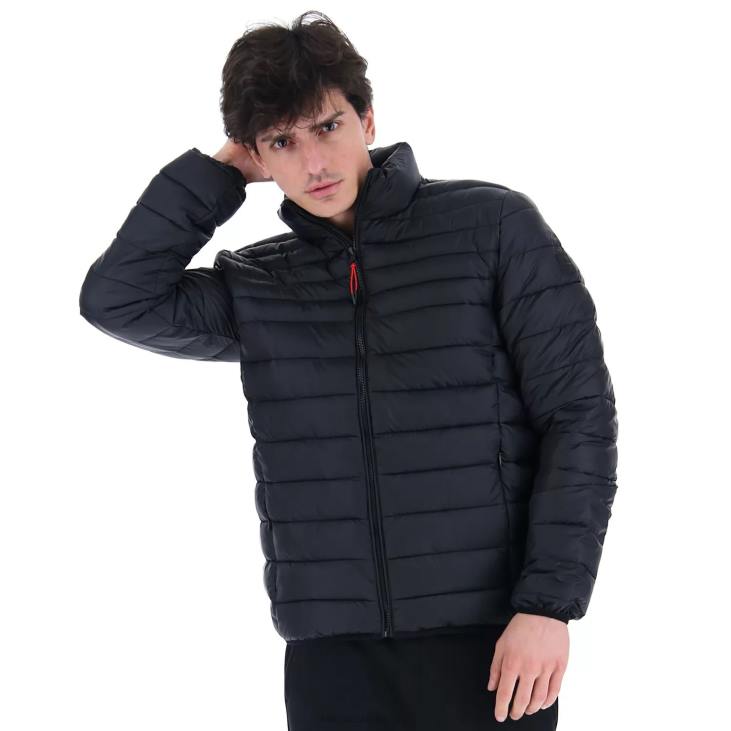 Men Lotto 204N549 All Black Bomber Cortina III Pad Pl