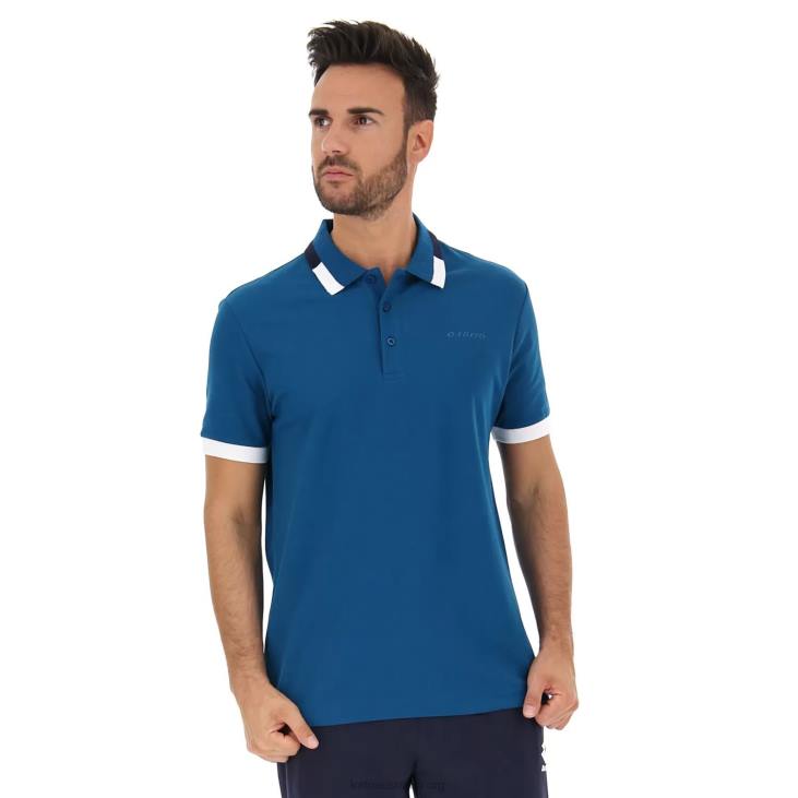 Men Lotto 204N578 Lyons Blue Polo Alassio II Pq