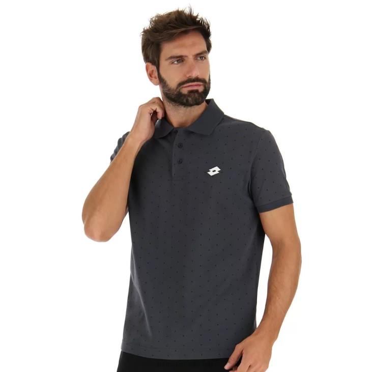 Men Lotto 204N582 Ebony Polo Elba II Pq