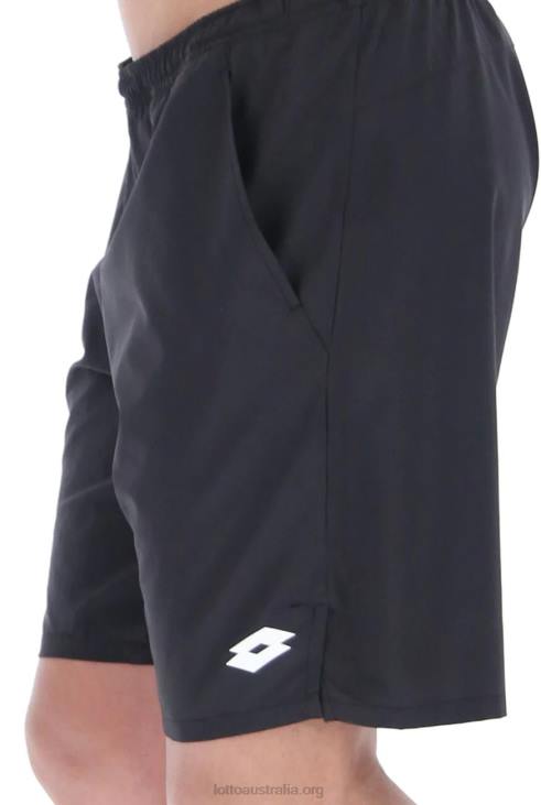 Men Lotto 204N1267 All Black Black Top Ten 9\'\' Shorts