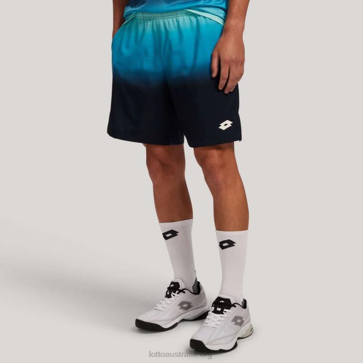 Men Lotto 204N1270 Blue Atoll/Navy Blue Multi-Color Top Ten 7'' Shorts