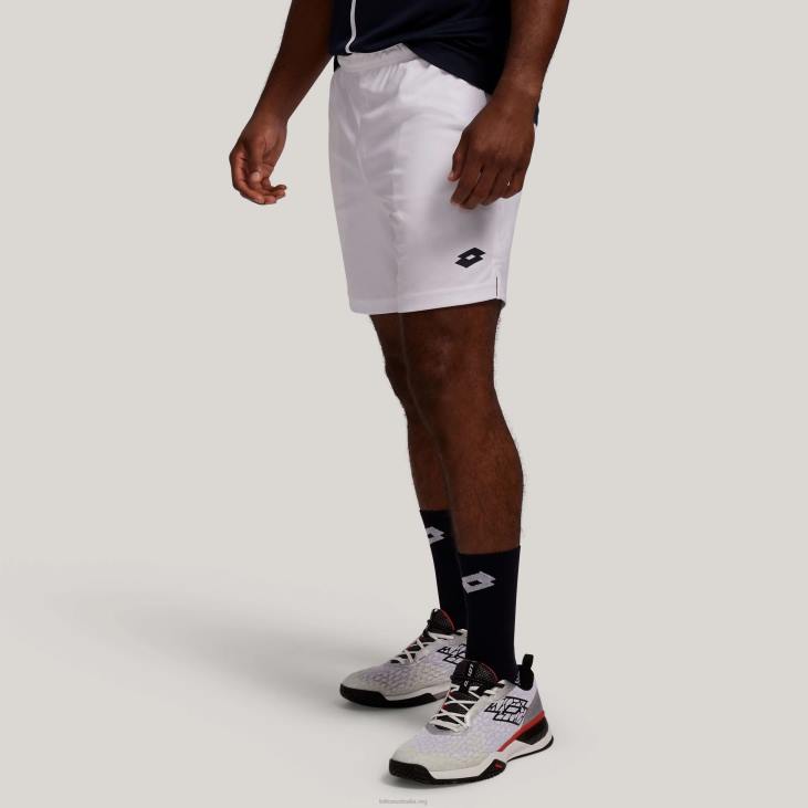 Men Lotto 204N1277 Bright White White Squadra 7\'\' Shorts