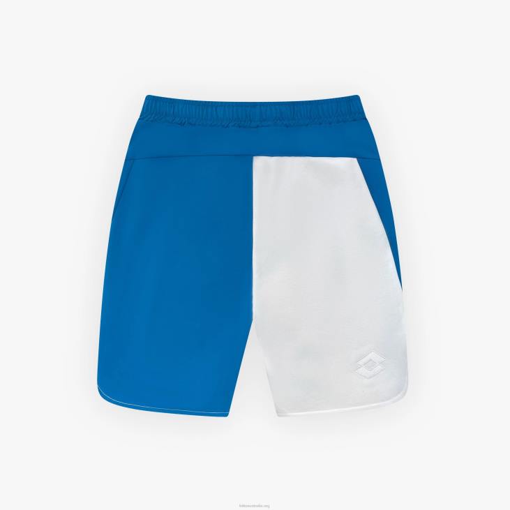 Men Lotto 204N1285 White/Blue Two Tone Shorts