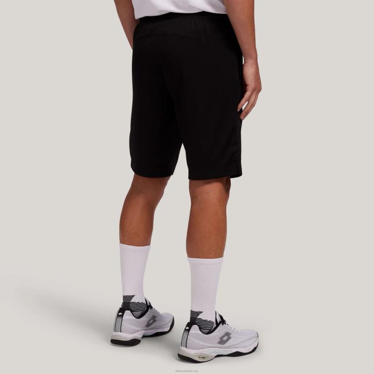 Men Lotto 204N1292 All Black Black Squadra 9\'\' Shorts