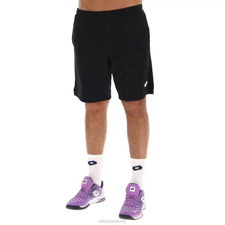 Men Lotto 204N627 All Black Squadra II Short9 Pl