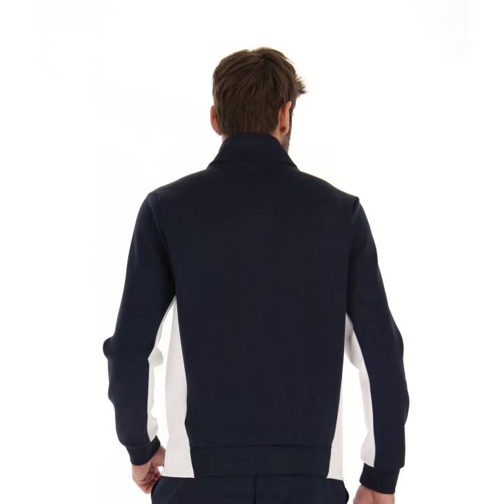 Men Lotto 204N274 Navy Blue/Bright White Squadra II Jacket