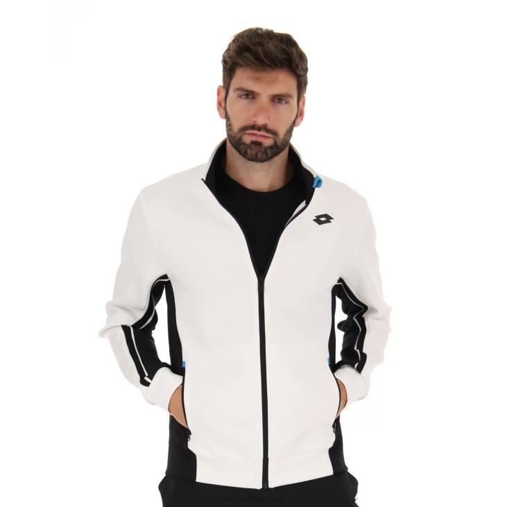 Men Lotto 204N275 Bright White/All Black Squadra II Jacket