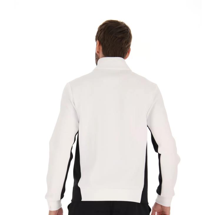 Men Lotto 204N275 Bright White/All Black Squadra II Jacket