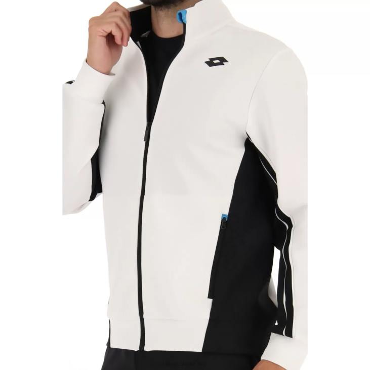 Men Lotto 204N275 Bright White/All Black Squadra II Jacket