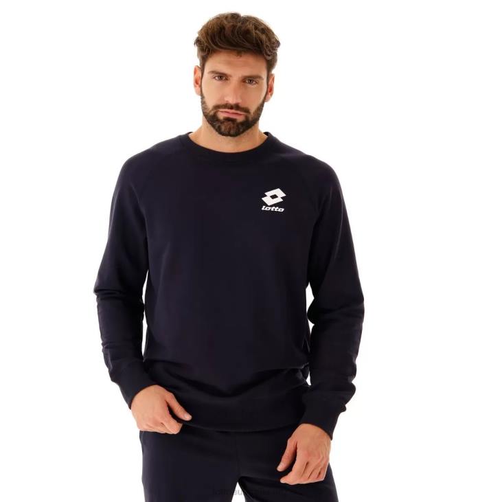 Men Lotto 204N310 Navy Blue Smart Sweat Rn Ft