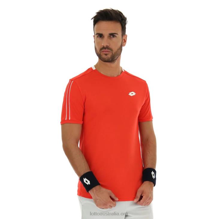 Men Lotto 204N1238 Cliff Red Cliff Red Squadra Tee