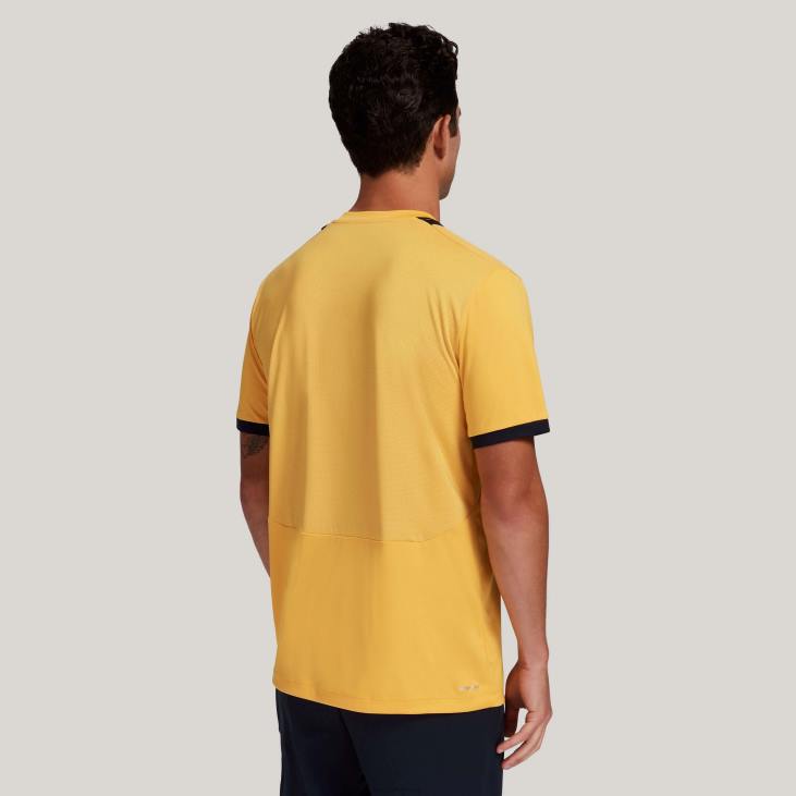 Men Lotto 204N1239 Saffron/Navy Blue Saffron Top Ten Tee