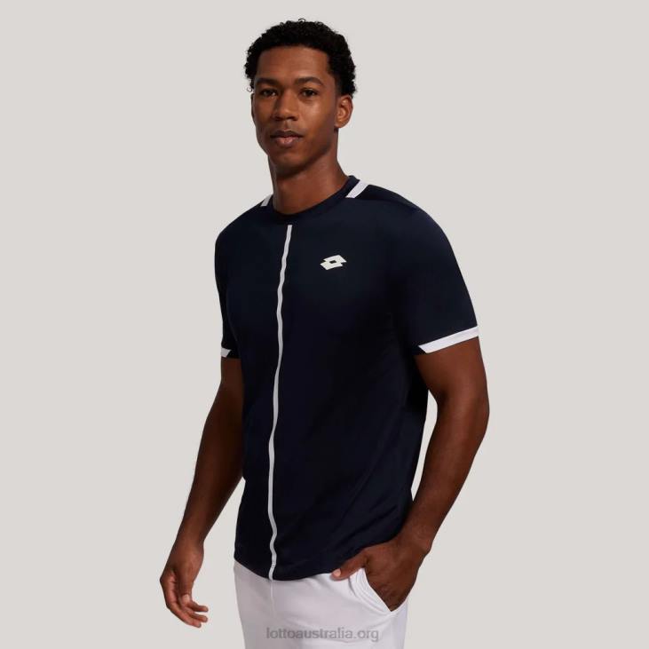 Men Lotto 204N1243 Navy Blue/Bright White Navy Top Ten Tee