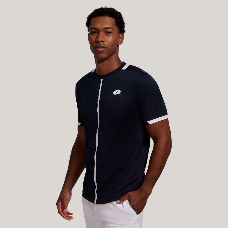 Men Lotto 204N1243 Navy Blue/Bright White Navy Top Ten Tee