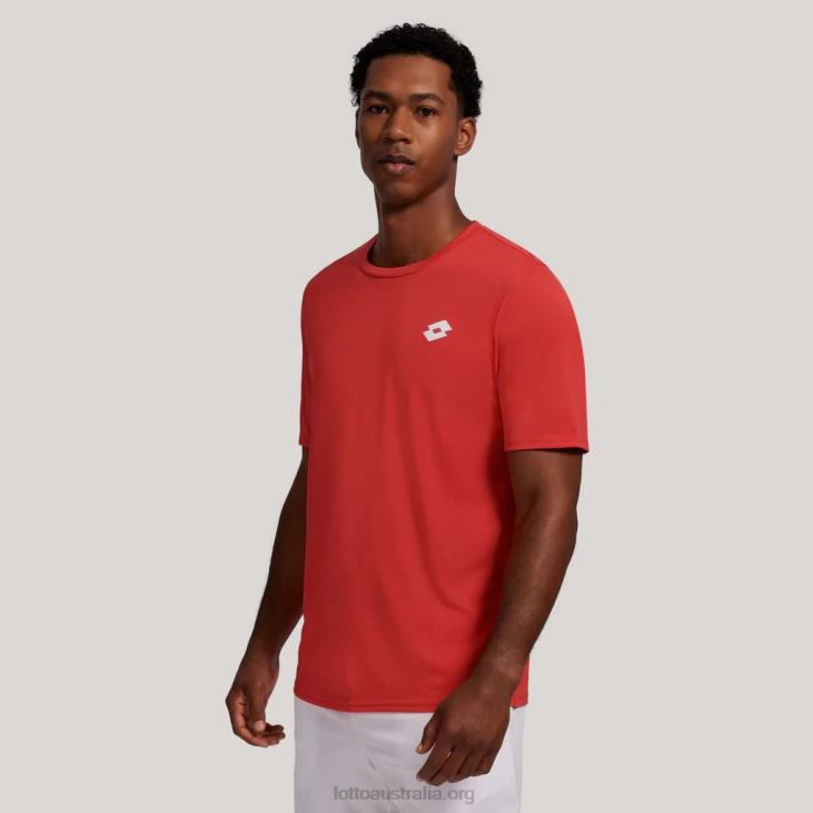 Men Lotto 204N1246 Flame Red Flame Red Multi-Sport Tee