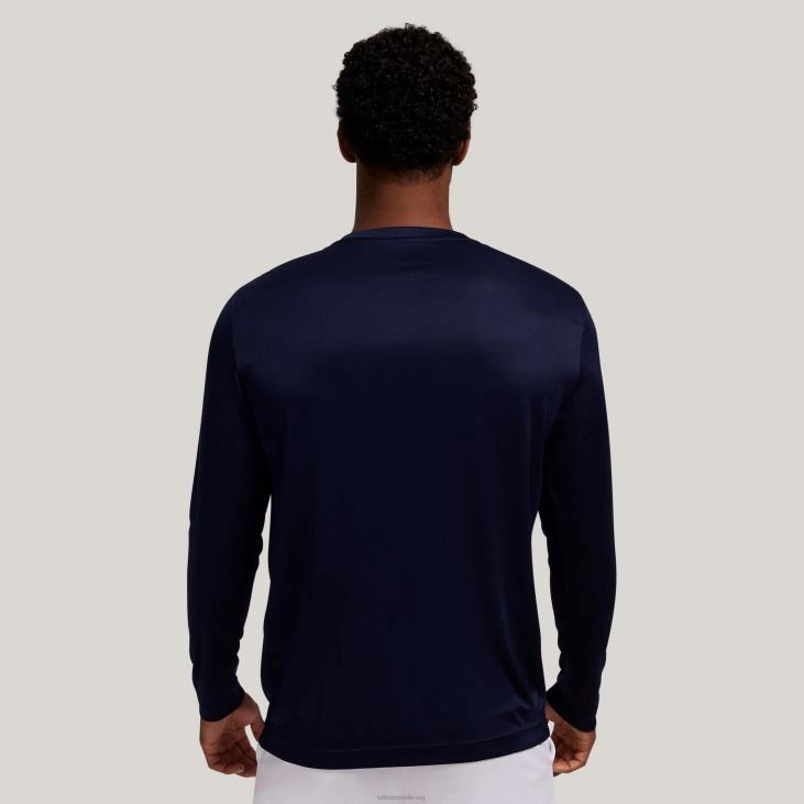 Men Lotto 204N1248 Navy Blue Navy Multi-Sport Long Sleeve Tee