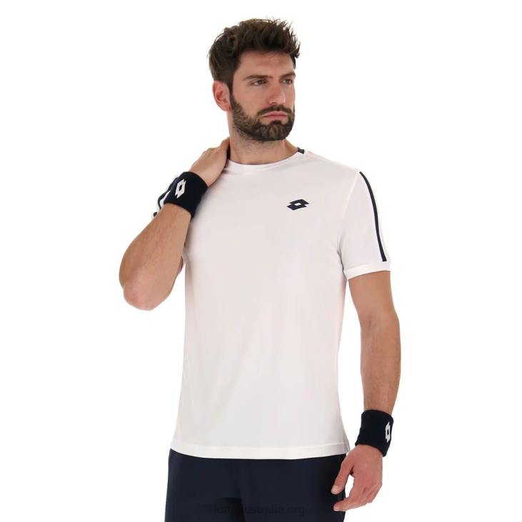 Men Lotto 204N1256 Bright White White Squadra Tee