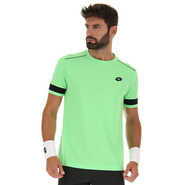 Men Lotto 204N1262 Green Apple Neo Green Apple Superrapida Tee