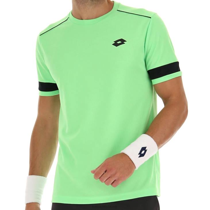 Men Lotto 204N1262 Green Apple Neo Green Apple Superrapida Tee