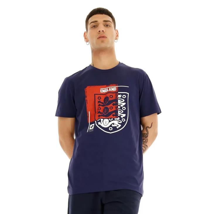 Men Lotto 204N372 Evening Blue Tee Wc22 England