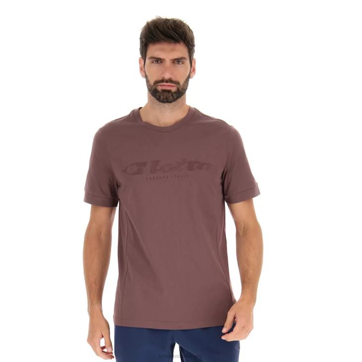 Men Lotto 204N373 Peppercorn Athletica Due V Tee