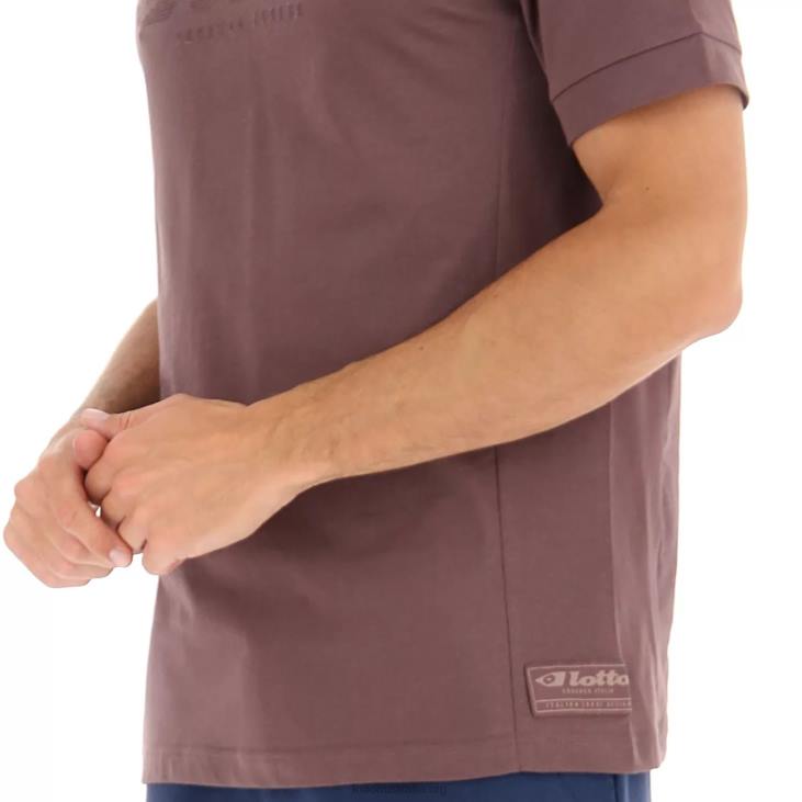 Men Lotto 204N373 Peppercorn Athletica Due V Tee