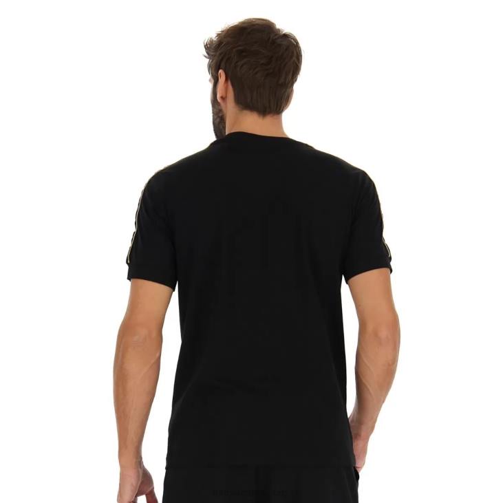 Men Lotto 204N379 All Black Athletica Classic IV Tee Js