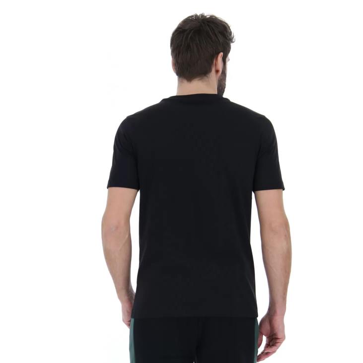 Men Lotto 204N385 All Black Athletica Lg III Tee Js