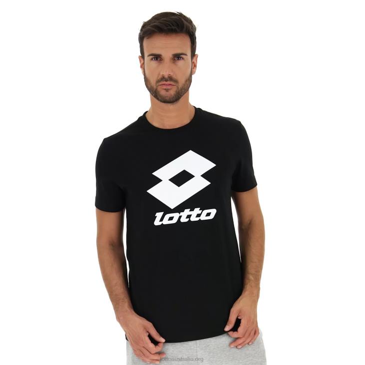Men Lotto 204N393 All Black Smart II Tee Js