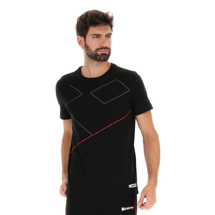 Men Lotto 204N416 All Black Logo VIII Tee 2