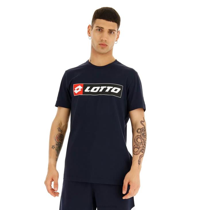 Men Lotto 204N430 Navy Blue Tee Logo Js