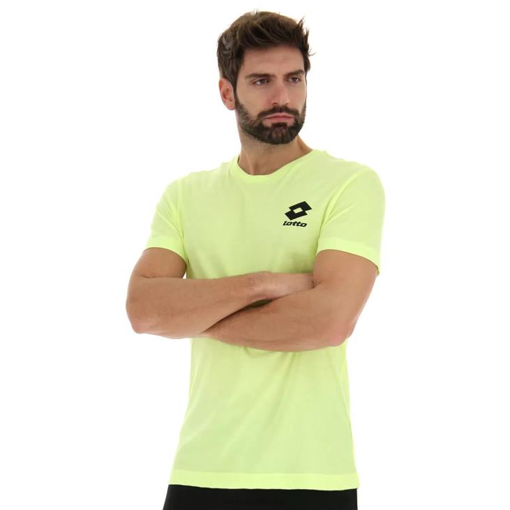 Men Lotto 204N434 Yellow Neon Tee Bs Js